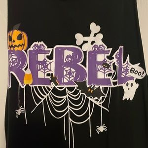 Rebel tie back tank Halloween